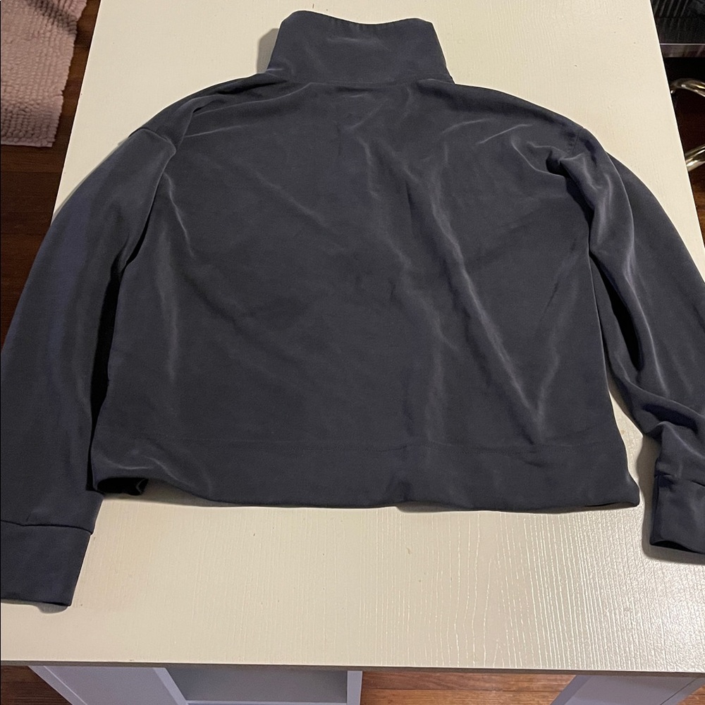 Athleta Women's Gray Zip-Up Top - Picture 10 of 11